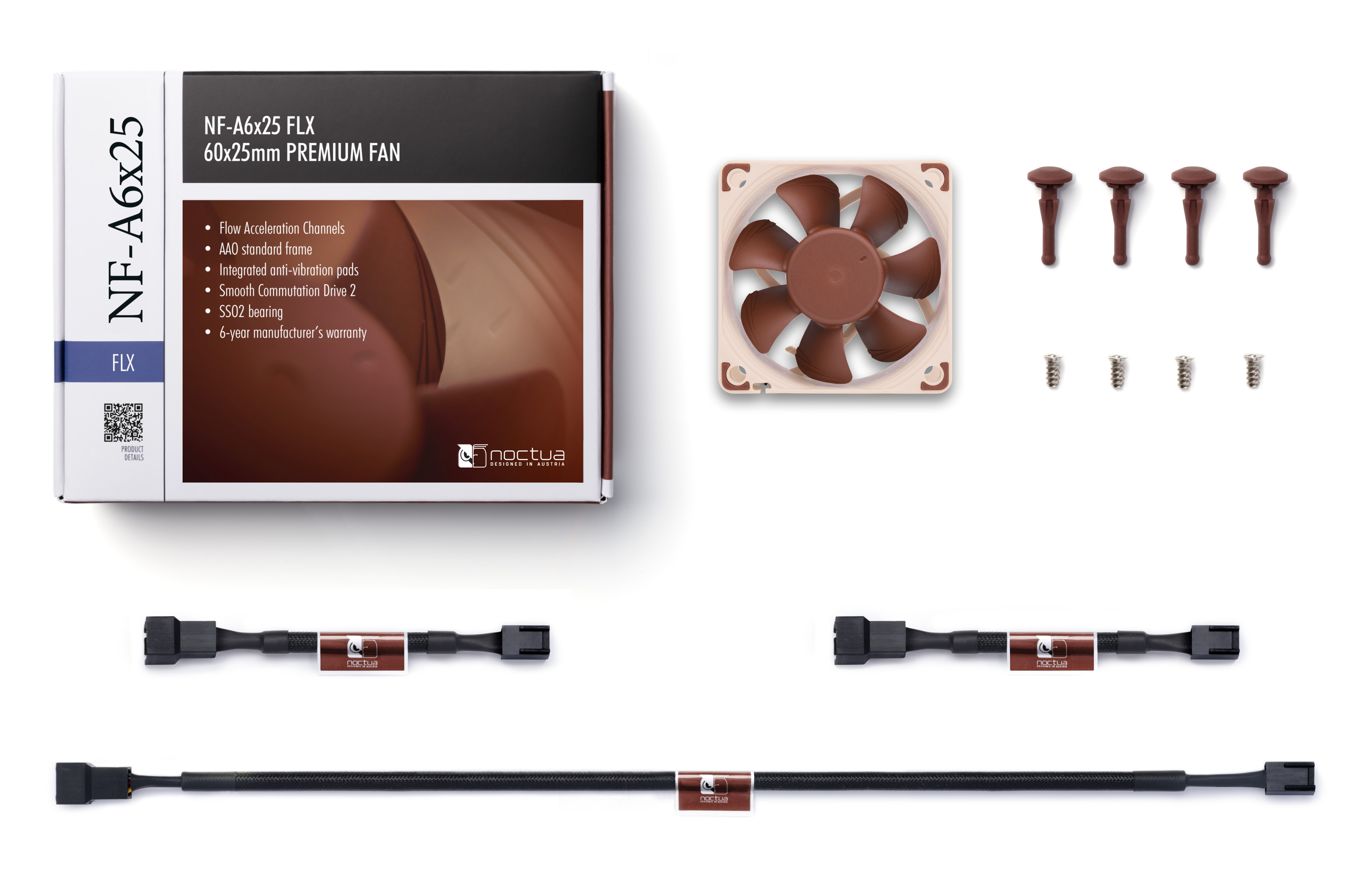 NOCTUA NF-A6X25 FLX DC12V 6025FAN 3000RPM thumbnail 5