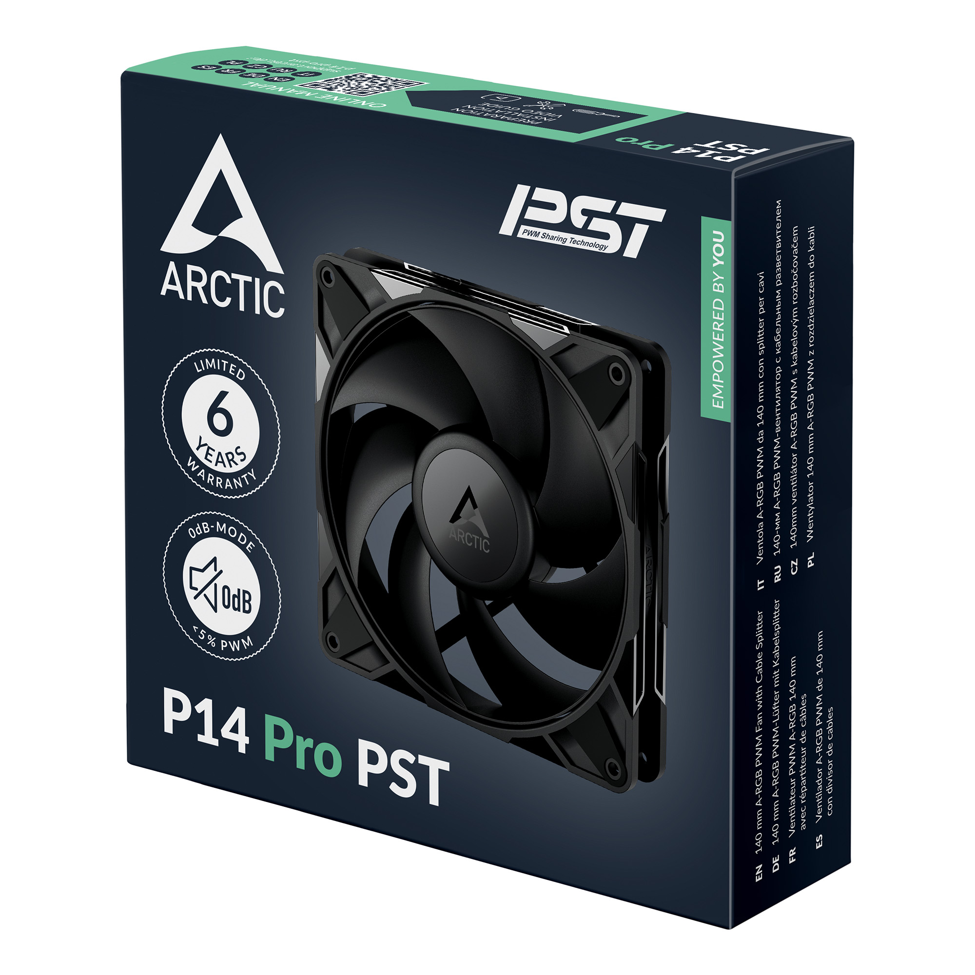 ARCTIC P14 PRO PST BLACK thumbnail 6