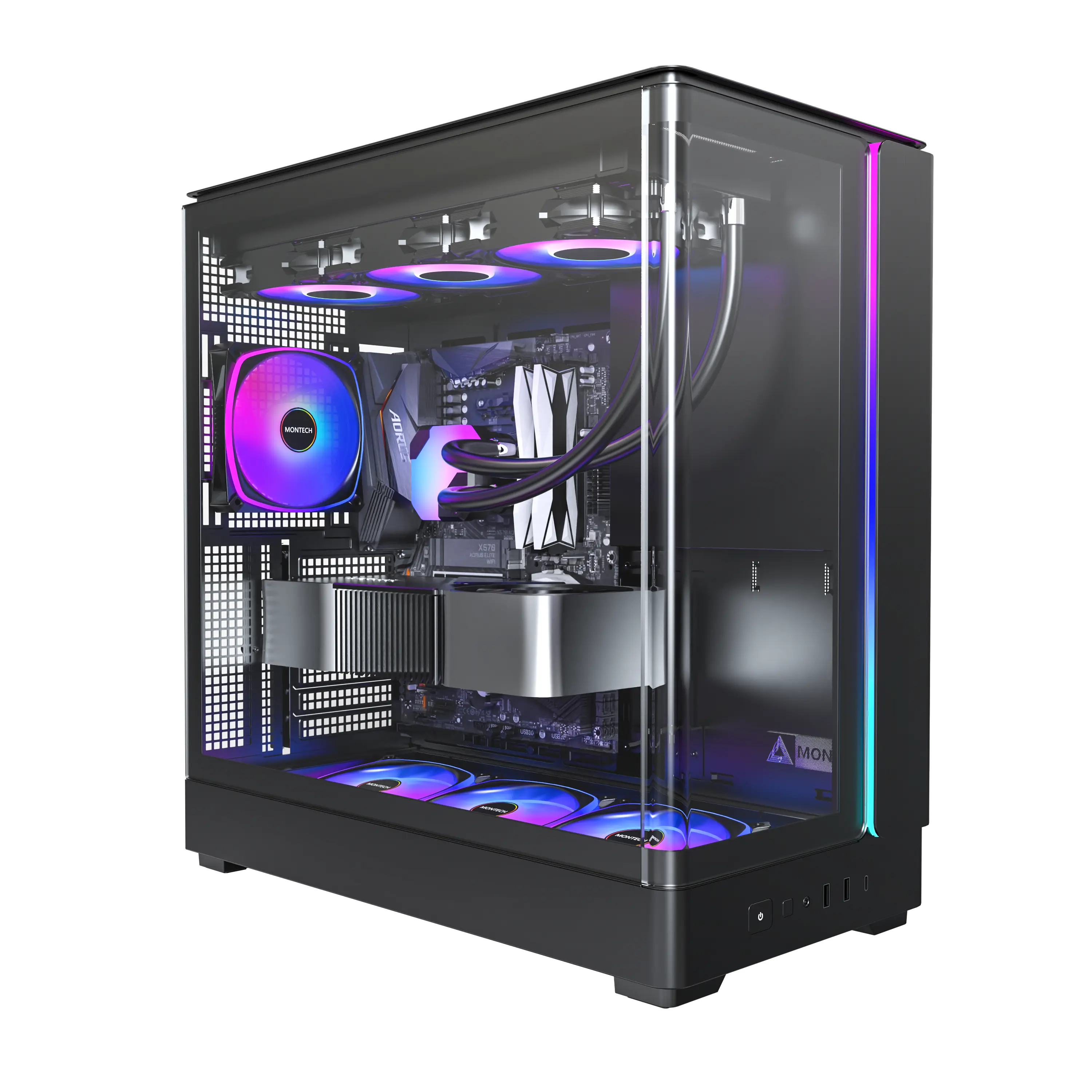 MONTECH KING 45 PRO ATX CASE BLACK thumbnail 7