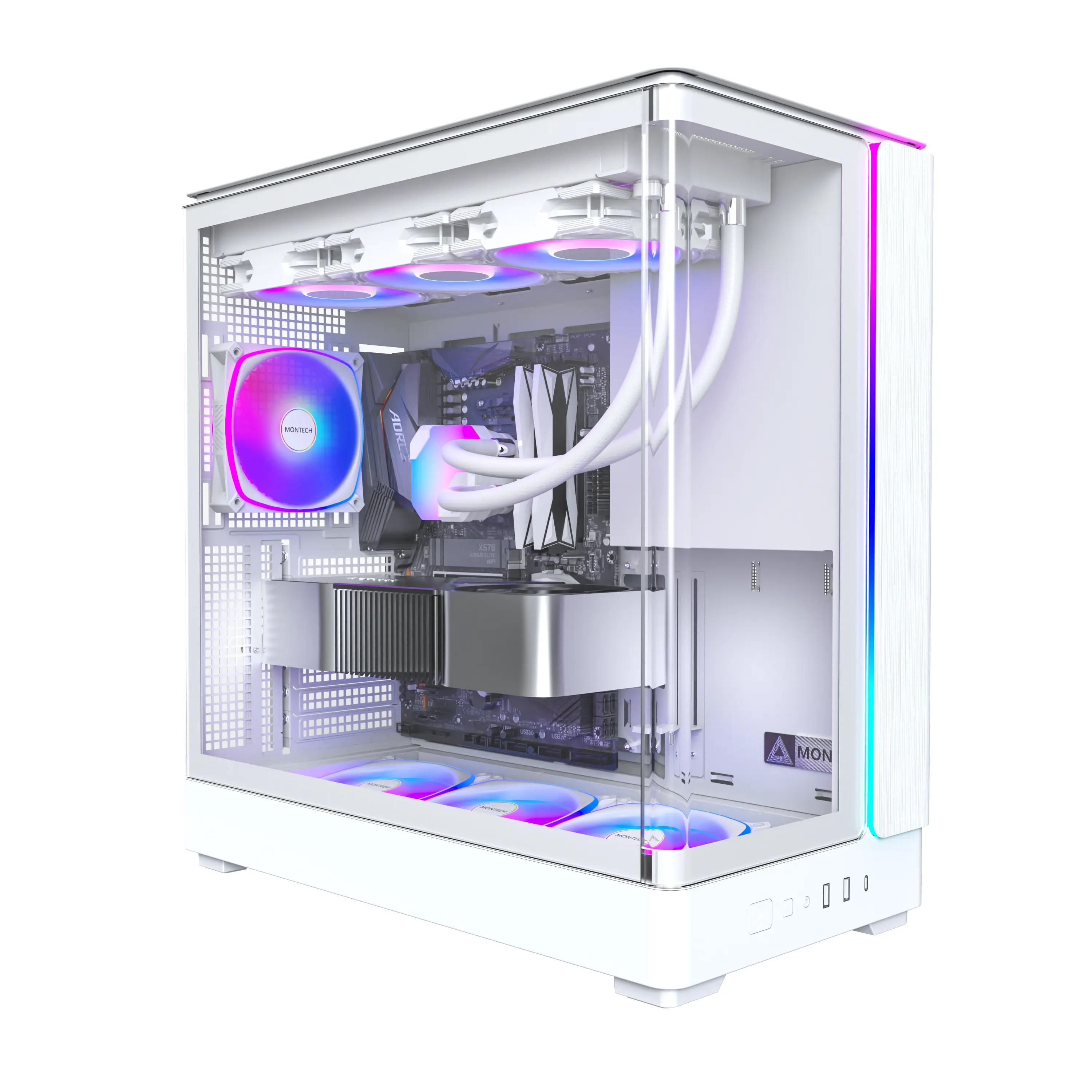 MONTECH KING 45 PRO ATX CASE WHITE thumbnail 7