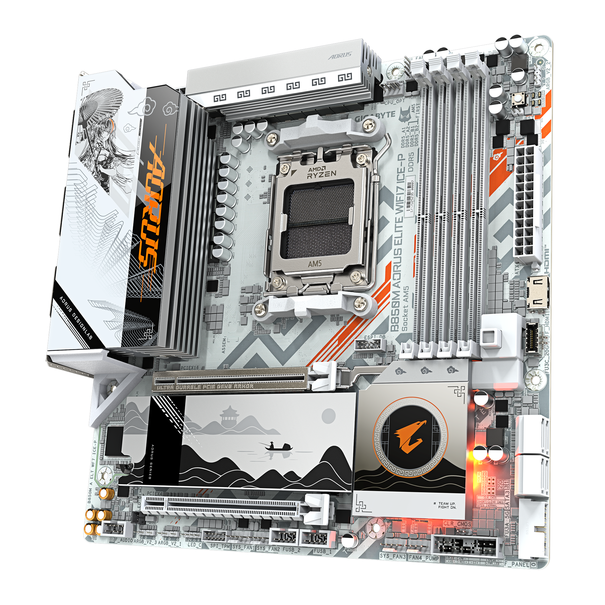 GIGABYTE B850M AORUS ELITE WIFI7 ICE-P thumbnail 4