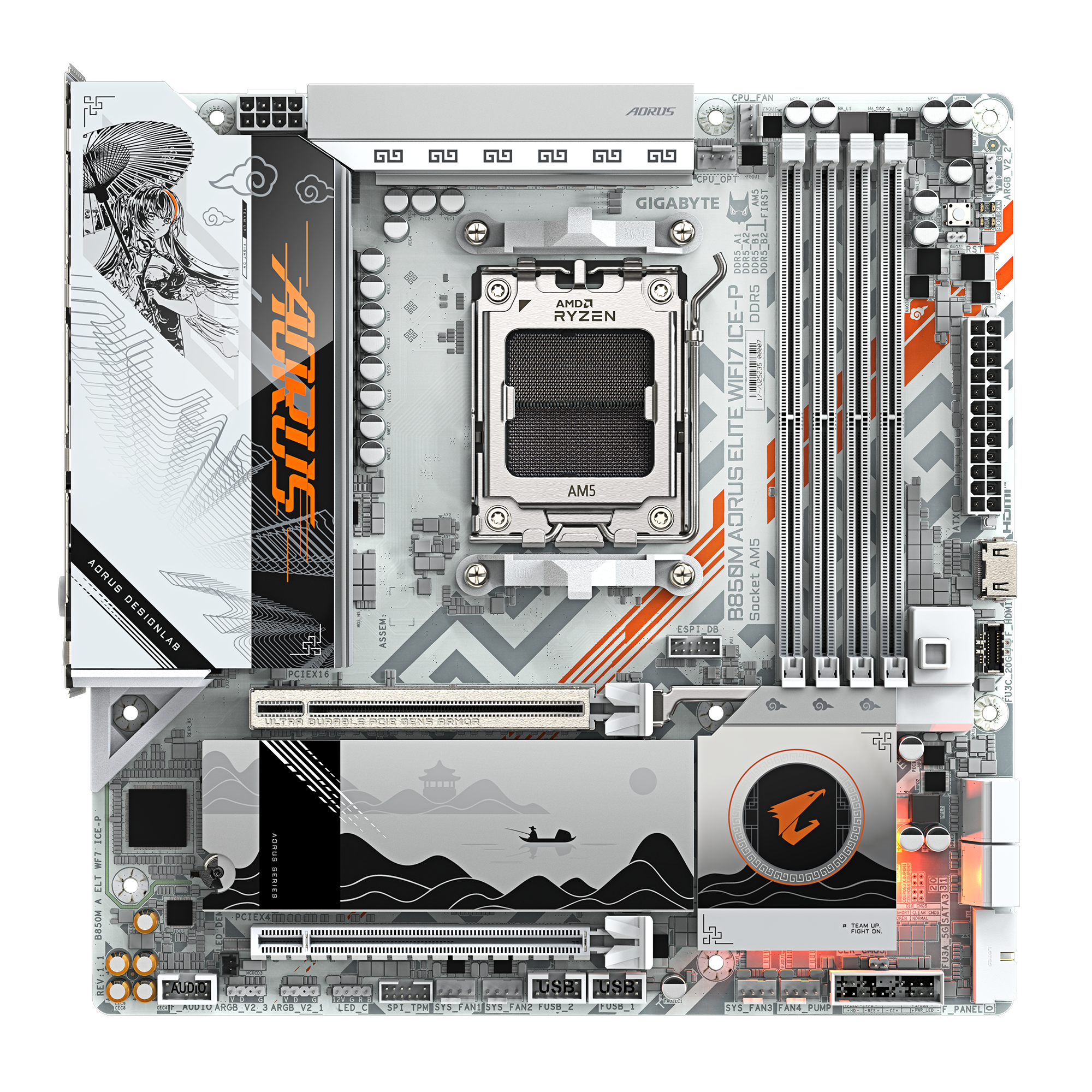 GIGABYTE B850M AORUS ELITE WIFI7 ICE-P thumbnail 5
