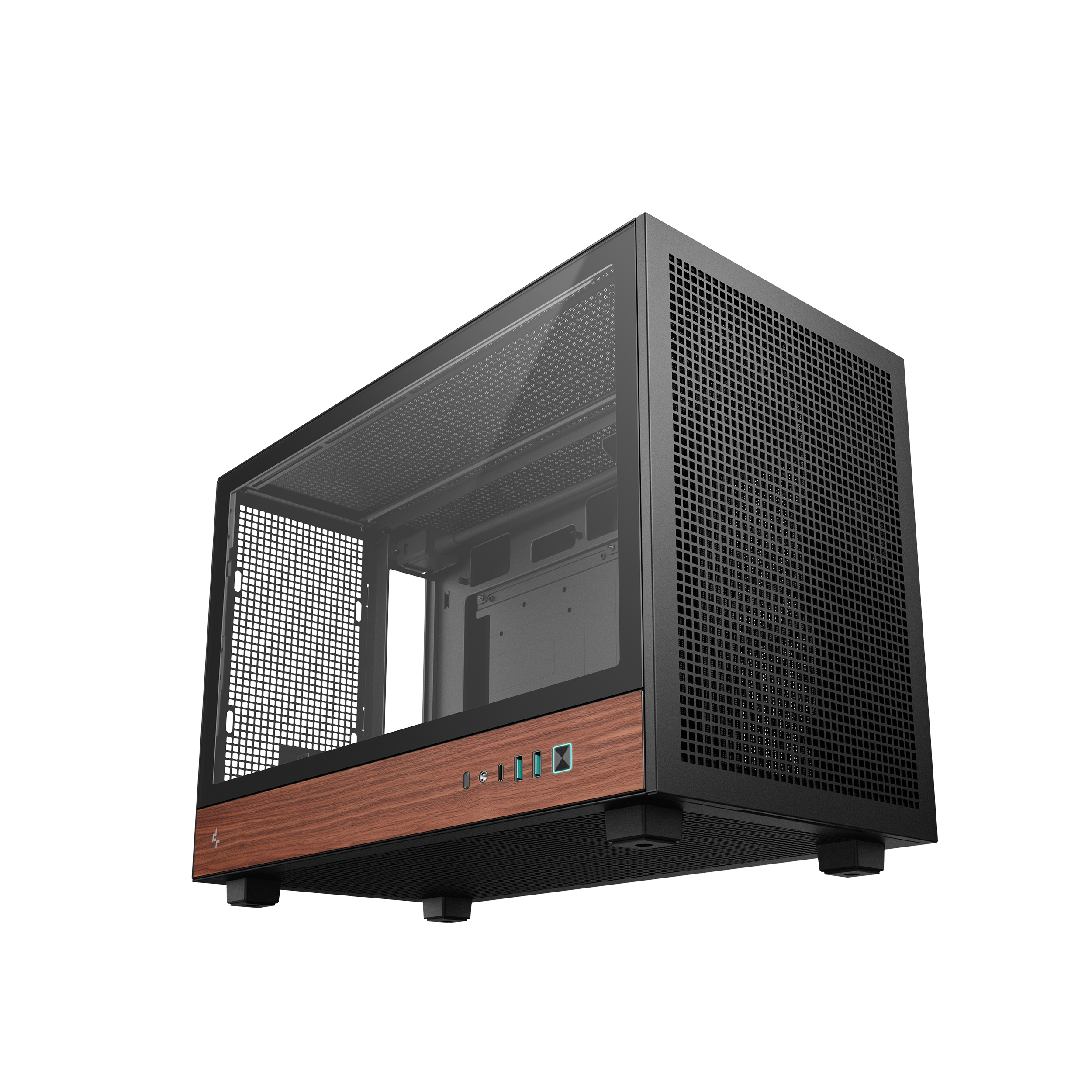 DEEPCOOL CH260 MATX CASE WOOD BLACK thumbnail 2