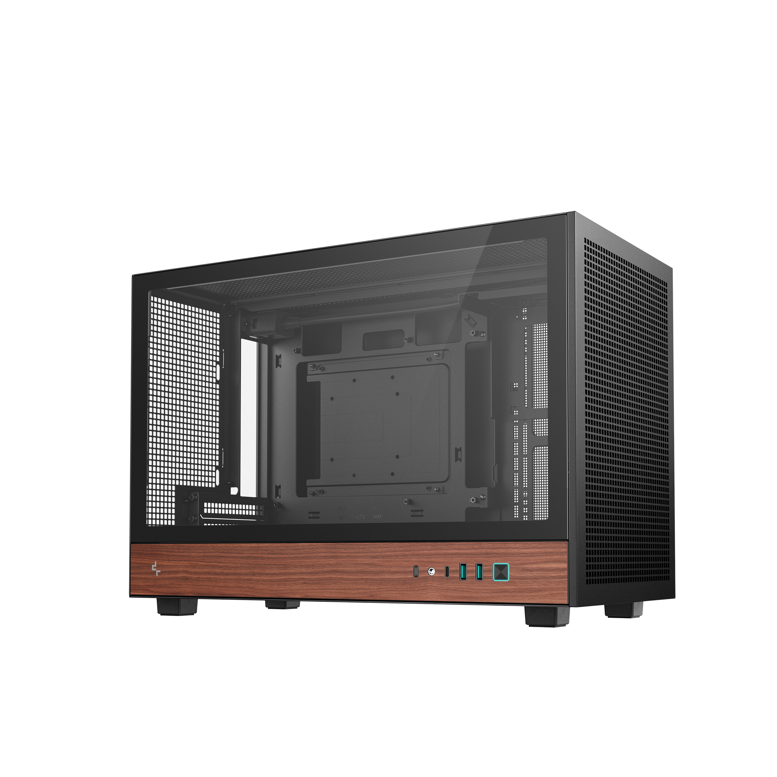 DEEPCOOL CH260 MATX CASE WOOD BLACK thumbnail 3