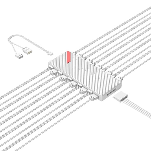 Dohaeris 1 TO 10 PWM & ARGB HUB WHITE
