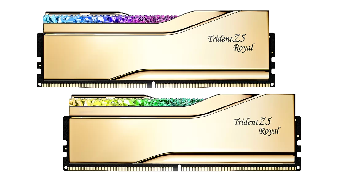 G-SKILL TRIDENT Z5 ROYAL RGB GOLD 32G(16G*2) DDR5 6400MHZ