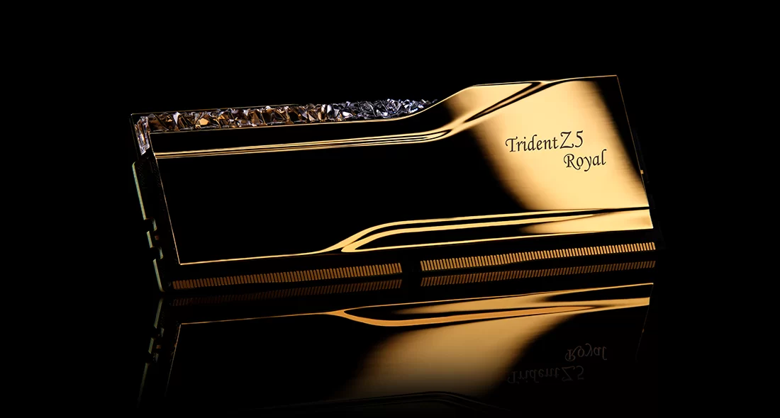 G-SKILL TRIDENT Z5 ROYAL RGB GOLD 32G(16G*2) DDR5 6400MHZ thumbnail 2