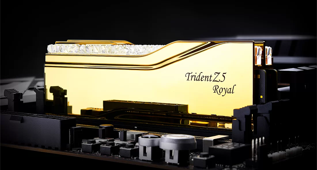 G-SKILL TRIDENT Z5 ROYAL RGB GOLD 32G(16G*2) DDR5 6400MHZ thumbnail 5