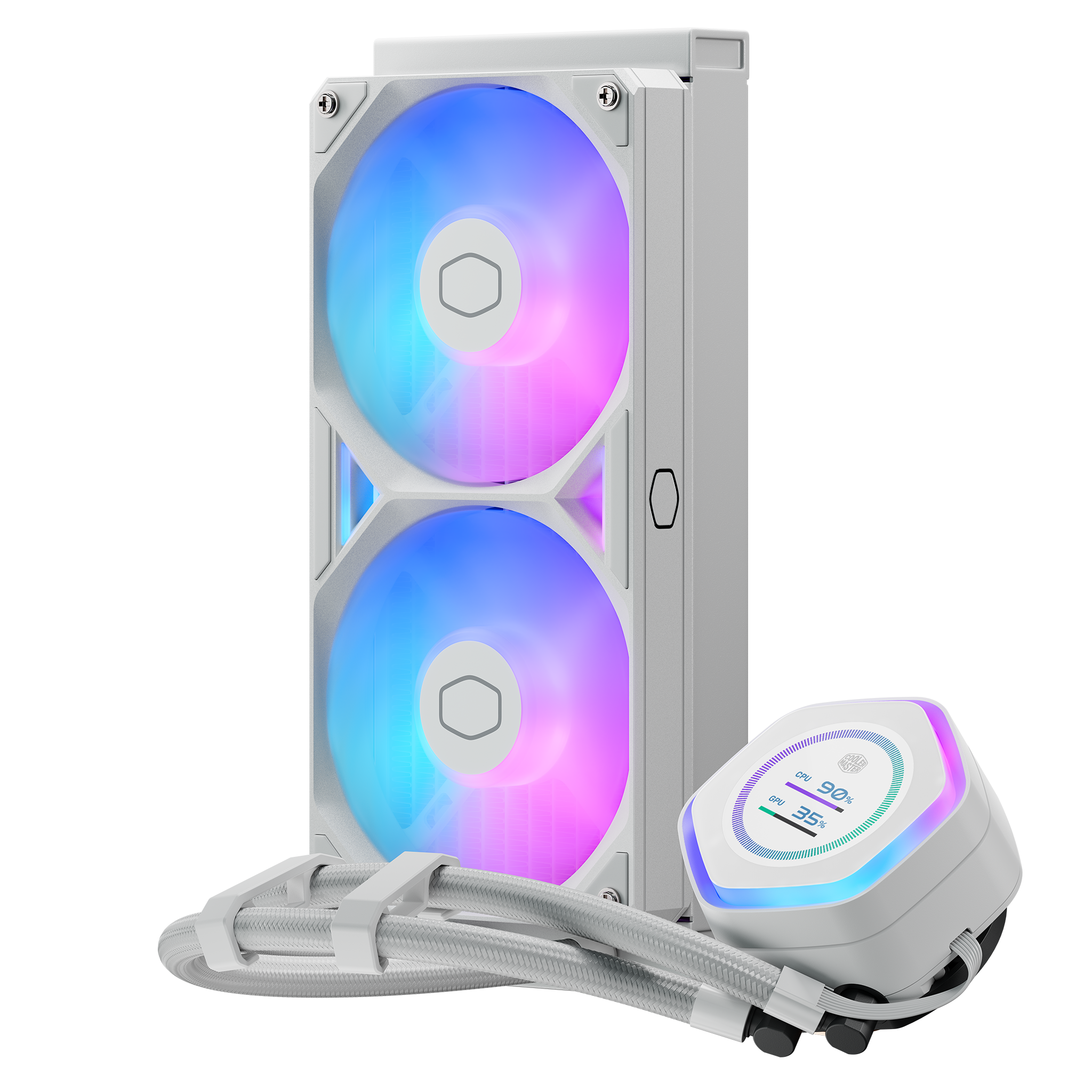 Cooler Master MASTERLIQUID ATMOS II 240 LCD WHITE thumbnail 2