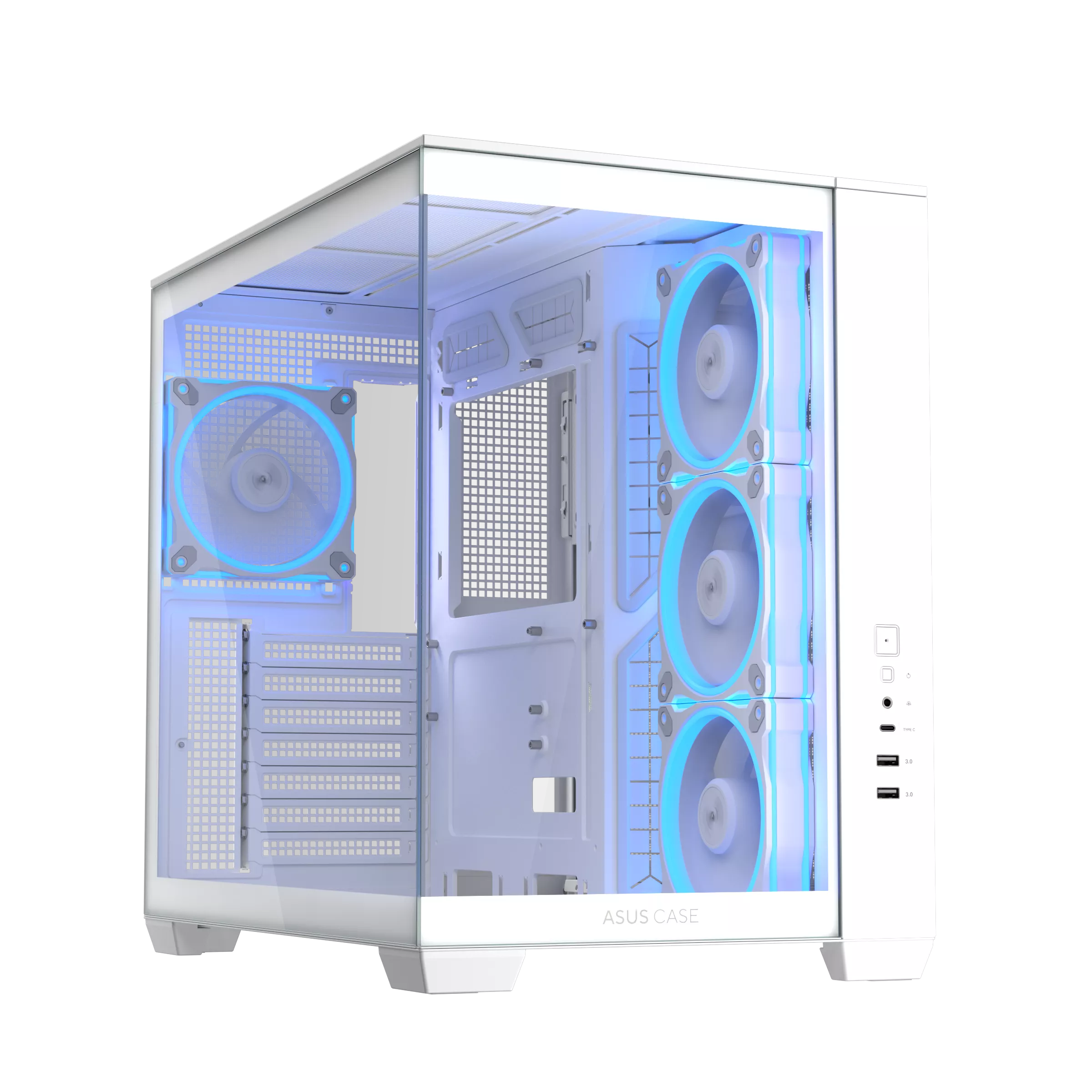 ASUS A32 PLUS TG ARGB ATX CASE WHITE