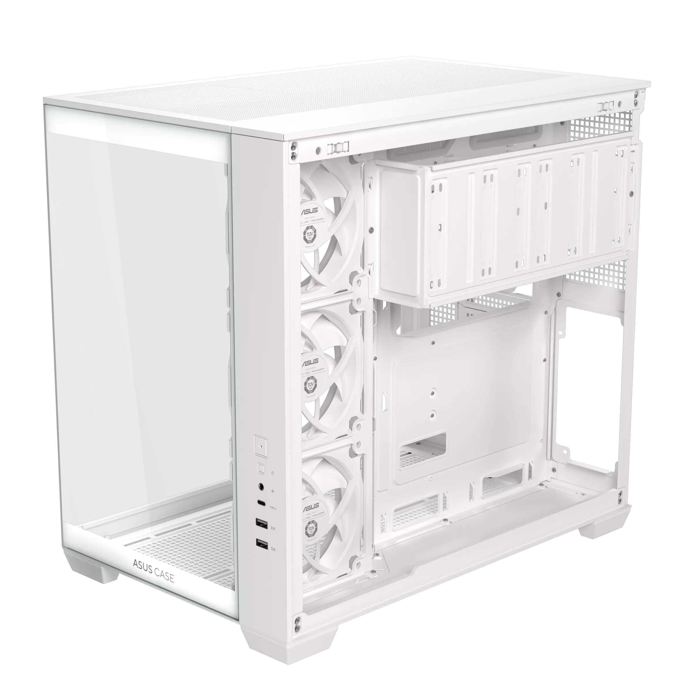 ASUS A32 PLUS TG ARGB ATX CASE WHITE thumbnail 10