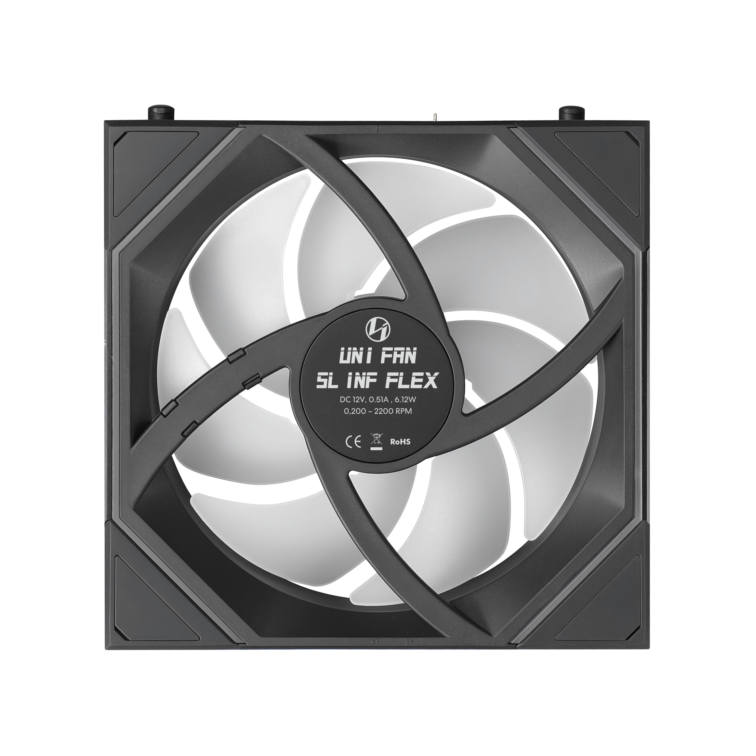 LIAN LI UNI FAN SL-INF FLEX 120 REVERSE BLADE*1 BLACK thumbnail 4