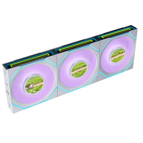 LIAN LI UNI FAN SL-INF LCD FLEX 120 REVERSE BLADE*3 WHITE