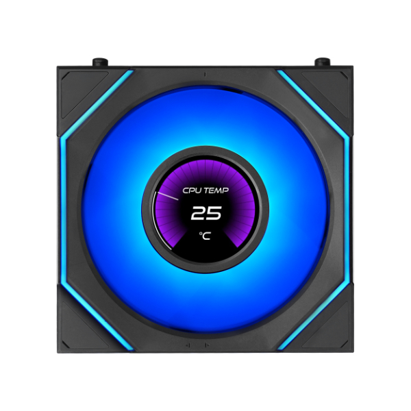 LIAN LI UNI FAN SL-INF LCD FLEX 120 REVERSE BLADE*3 BLACK thumbnail 3
