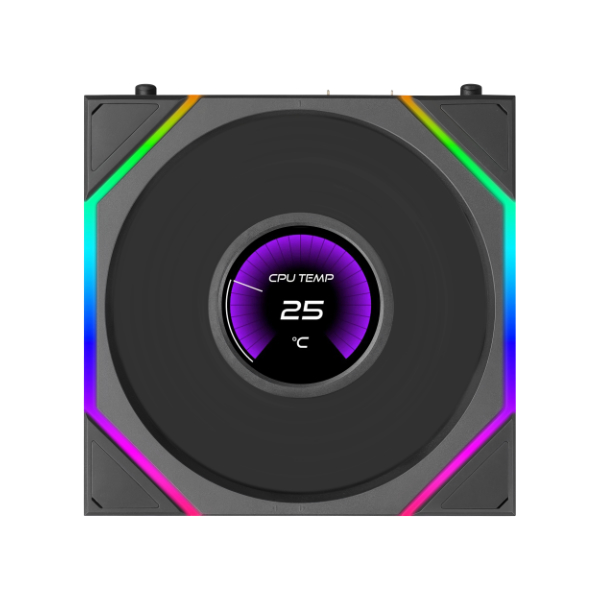 LIAN LI UNI FAN TL LCD FLEX REVERSE BLADE WIRELESS*3 BLACK thumbnail 5