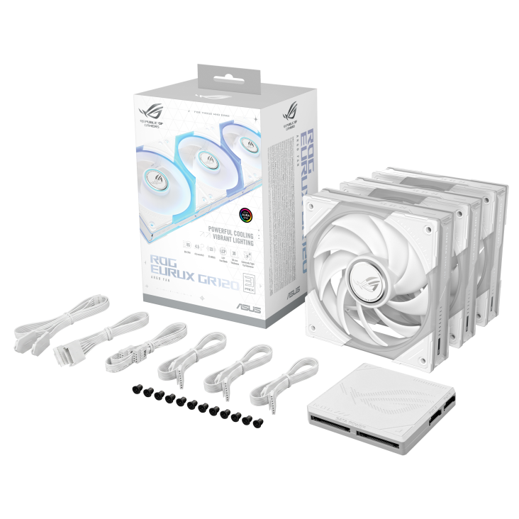 ASUS ROG EURUX GR120 FAN ARGB WHITE 3IN1 thumbnail 17
