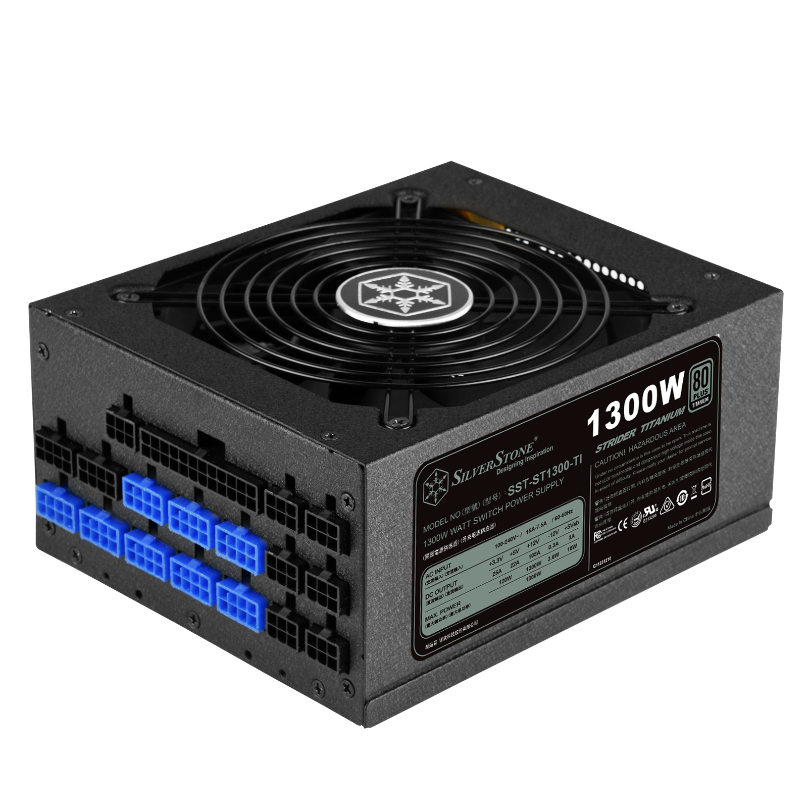 SILVERSTONE ST1300-TI 1300W 80 PLUS TITANIUM thumbnail 2