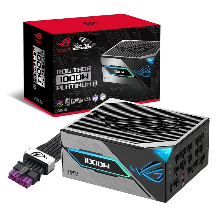 ASUS ROG THOR 1000W PLATINUM III BLACK (ROG EQUALIZER)