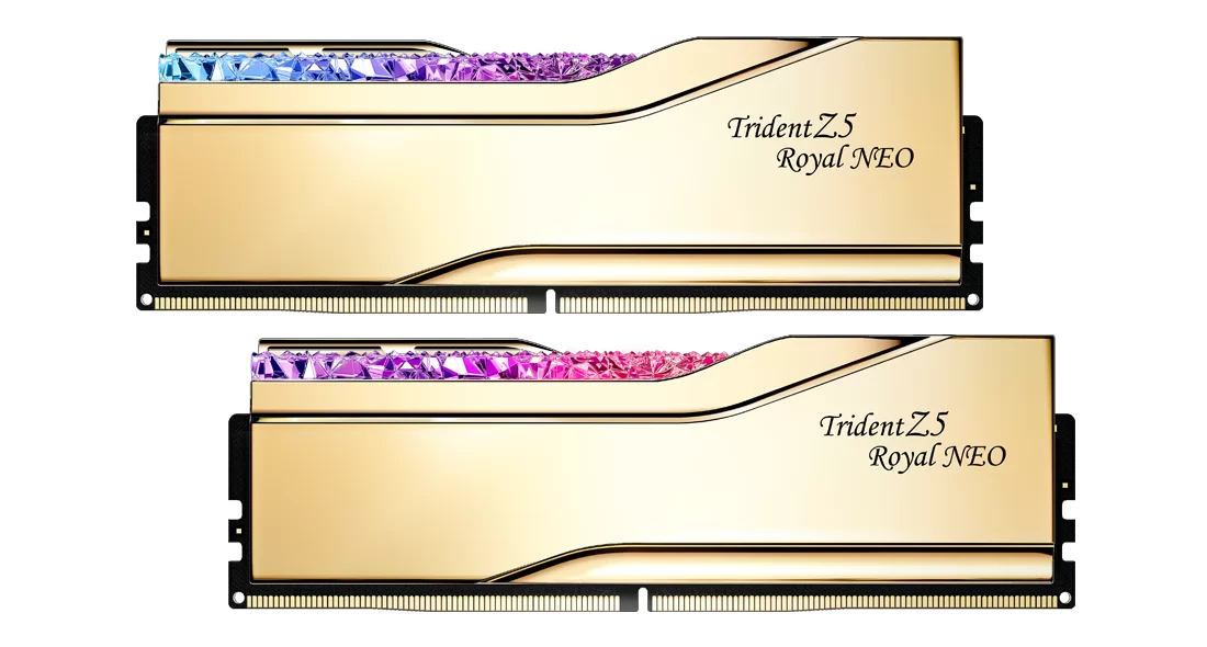 G-SKILL TRIDENT Z5 RGB 32G(16G*2)DDR5 8000MHZ 1.45V GOLD thumbnail 2