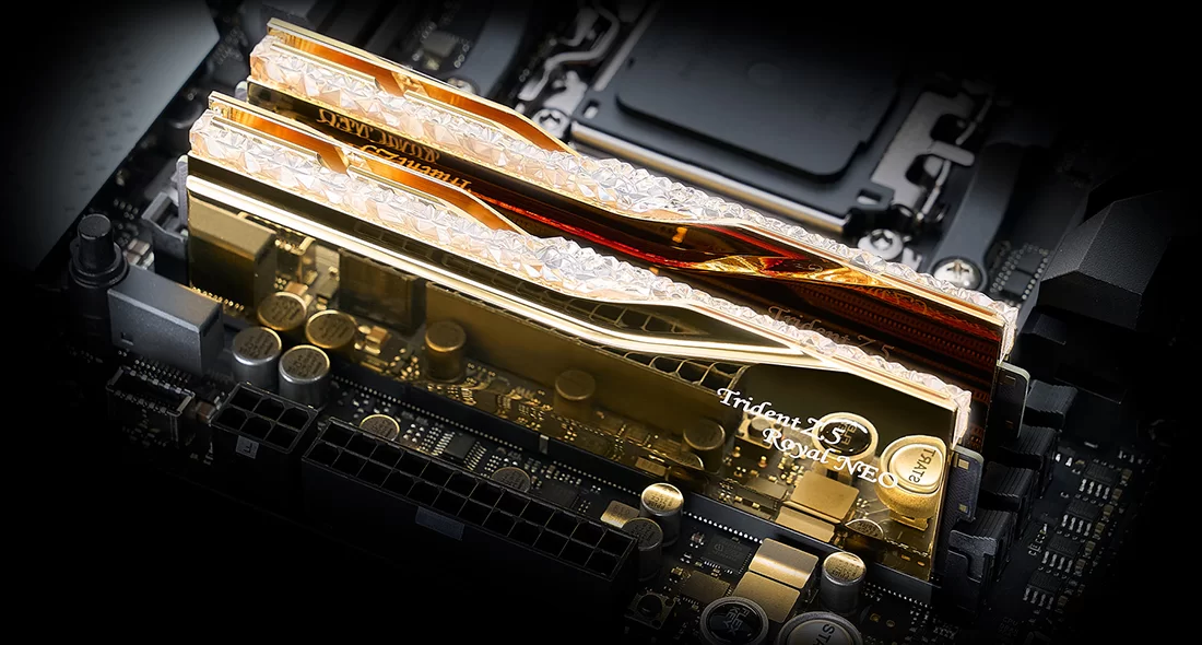 G-SKILL TRIDENT Z5 RGB 32G(16G*2)DDR5 8000MHZ 1.45V GOLD thumbnail 3