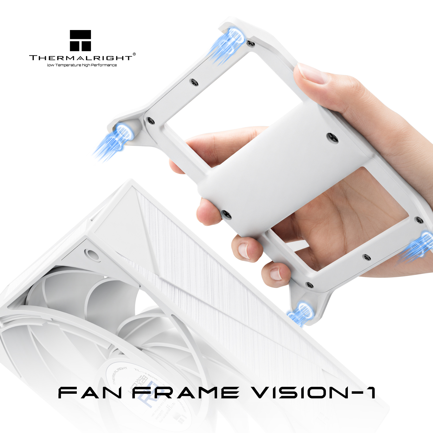 THERMALRIGHT FAN FRAME VISION-1 120MM FAN FRAME DISPLAY WHITE thumbnail 2