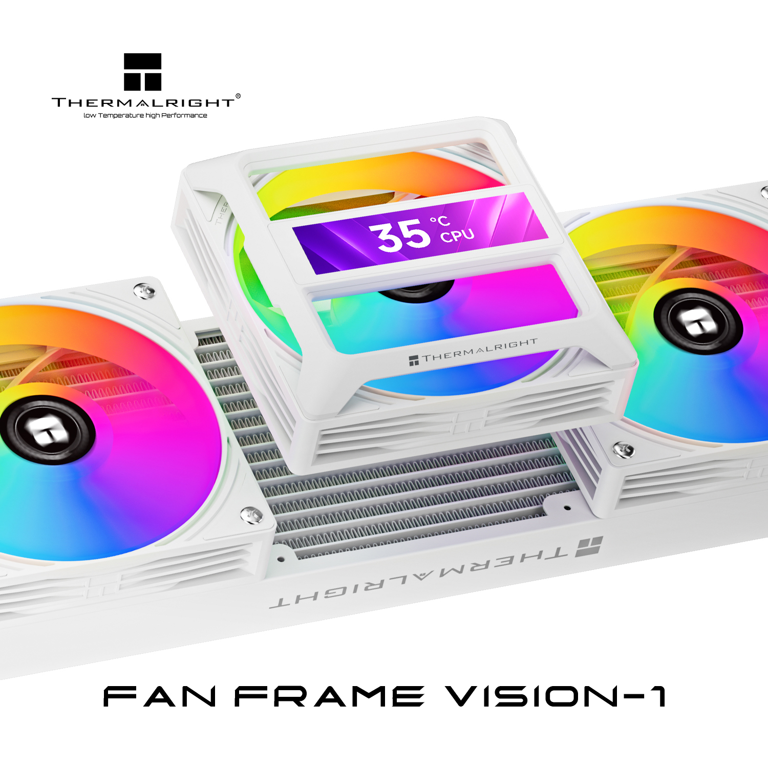 THERMALRIGHT FAN FRAME VISION-1 120MM FAN FRAME DISPLAY WHITE thumbnail 4