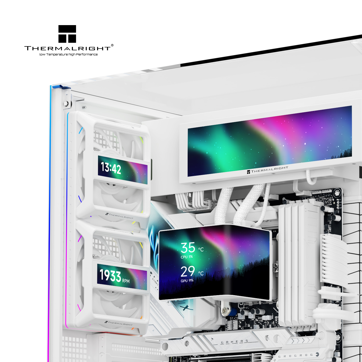 THERMALRIGHT FAN FRAME VISION-1 120MM FAN FRAME DISPLAY WHITE thumbnail 7