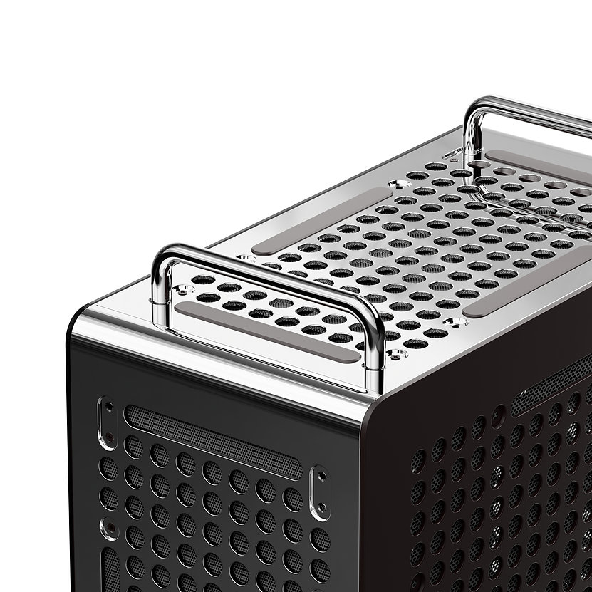 Cooler Master QUBE 540 ATX CASE STAINLESS MIRROR SILVER thumbnail 3
