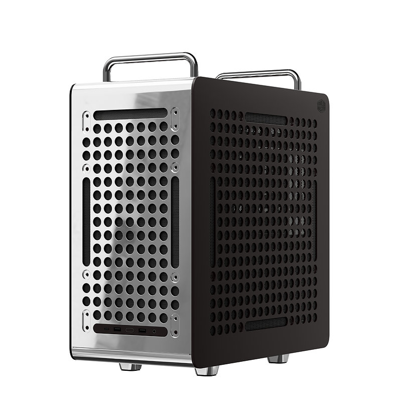Cooler Master QUBE 540 ATX CASE STAINLESS MIRROR SILVER thumbnail 2