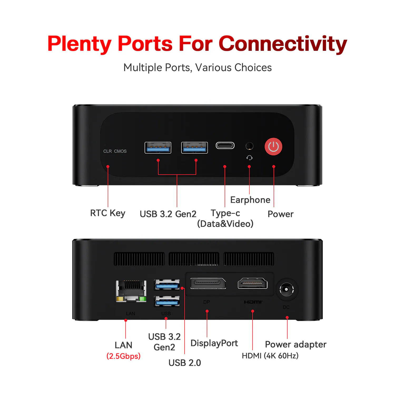 BEELINK SER5 PRO/5625U/16G/480G/W11P thumbnail 4