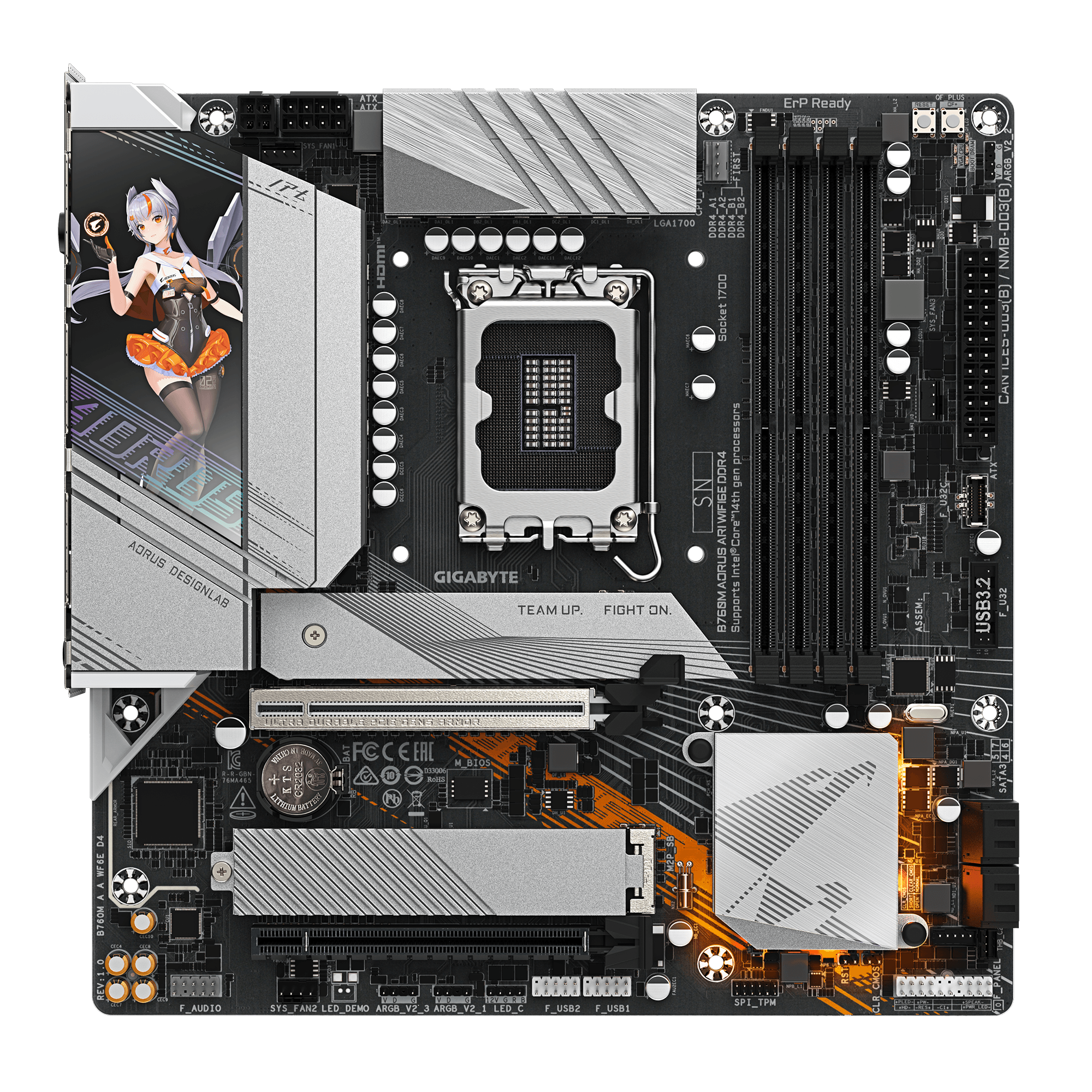 GIGABYTE B760M AORUS ARI WIFI6E DDR4 thumbnail 2