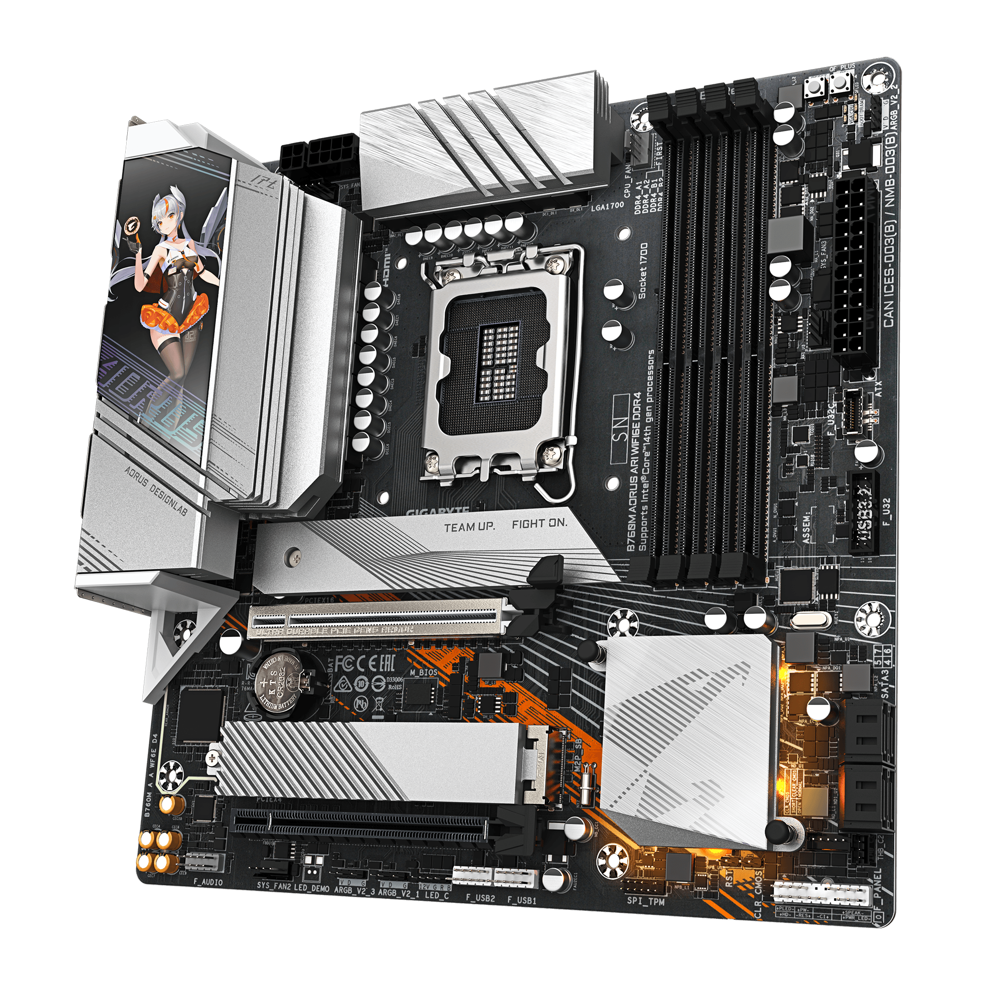 GIGABYTE B760M AORUS ARI WIFI6E DDR4 thumbnail 4