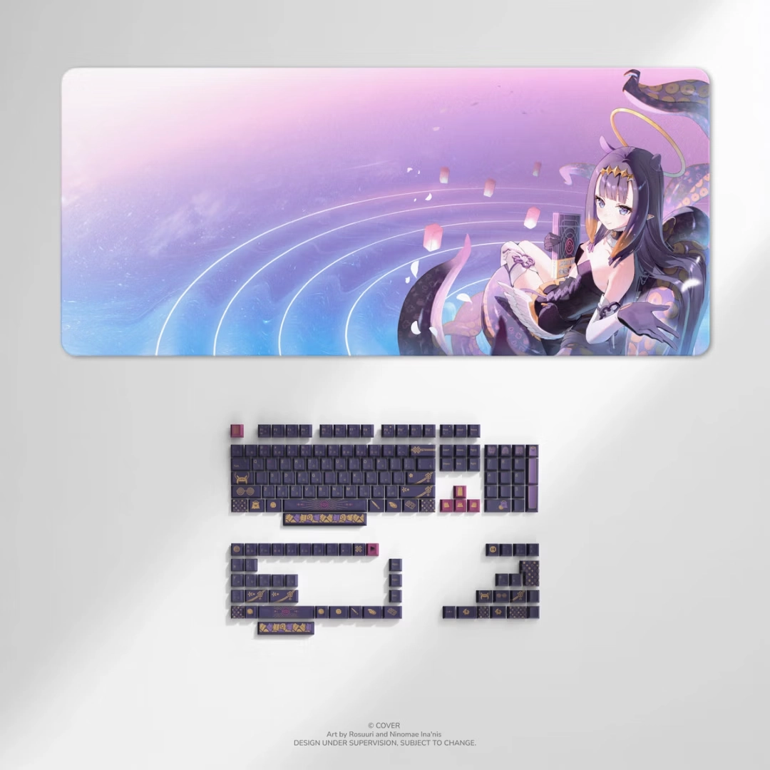 HYTE Ninomae Ina'nis Keycap Set and Desk Pad Bundle