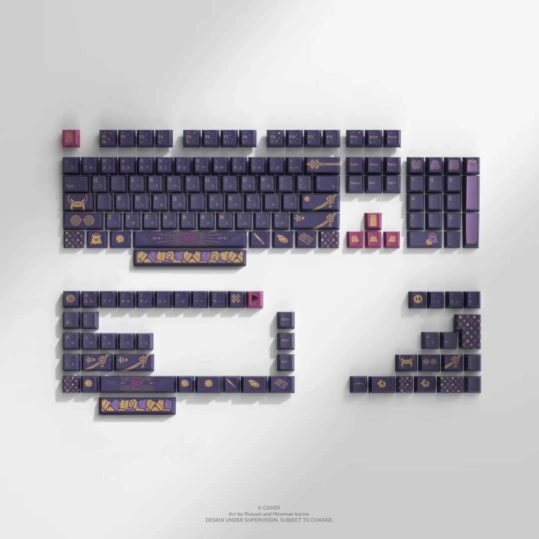 HYTE Ninomae Ina'nis Keycap Set and Desk Pad Bundle thumbnail 2