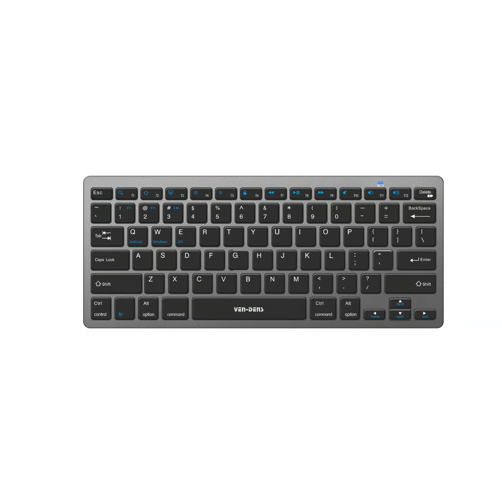 VEN-DENS KB003 BLUETOOTH COMPACT KEYBOARD (GREY)