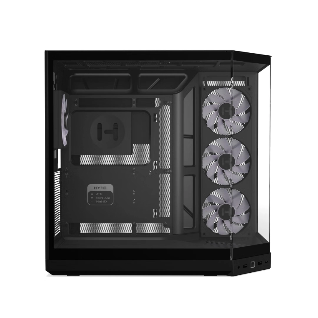 HYTE Y50 RGB ATX CASE PITCH BLACK thumbnail 12