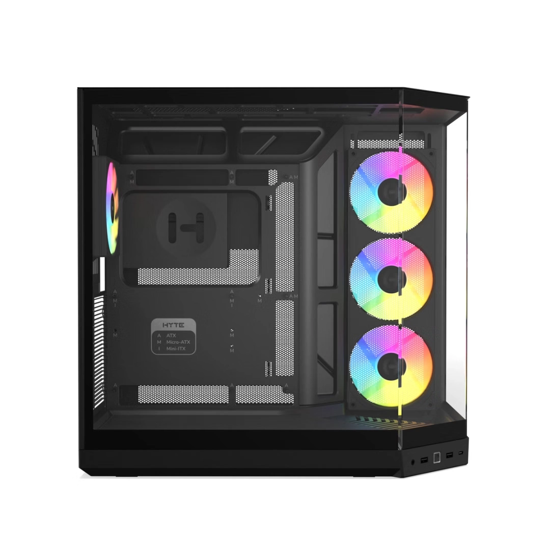 HYTE Y50 RGB ATX CASE PITCH BLACK thumbnail 4