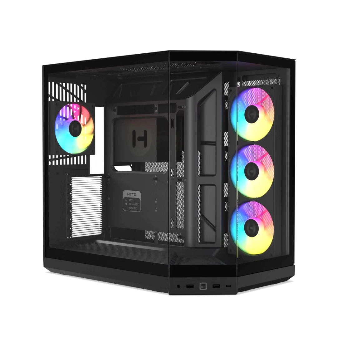 HYTE Y50 RGB ATX CASE PITCH BLACK