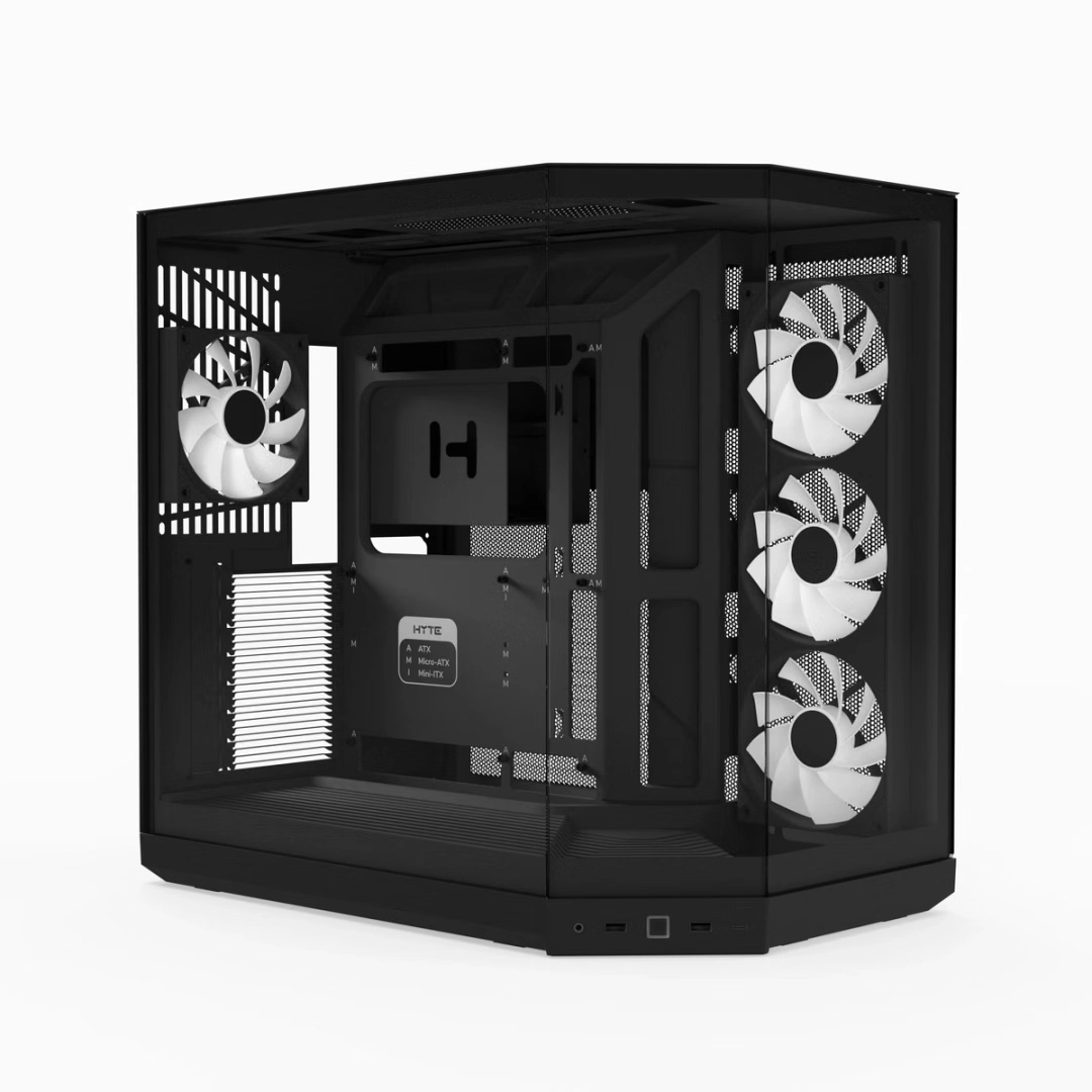 HYTE Y50 RGB ATX CASE PITCH BLACK thumbnail 9