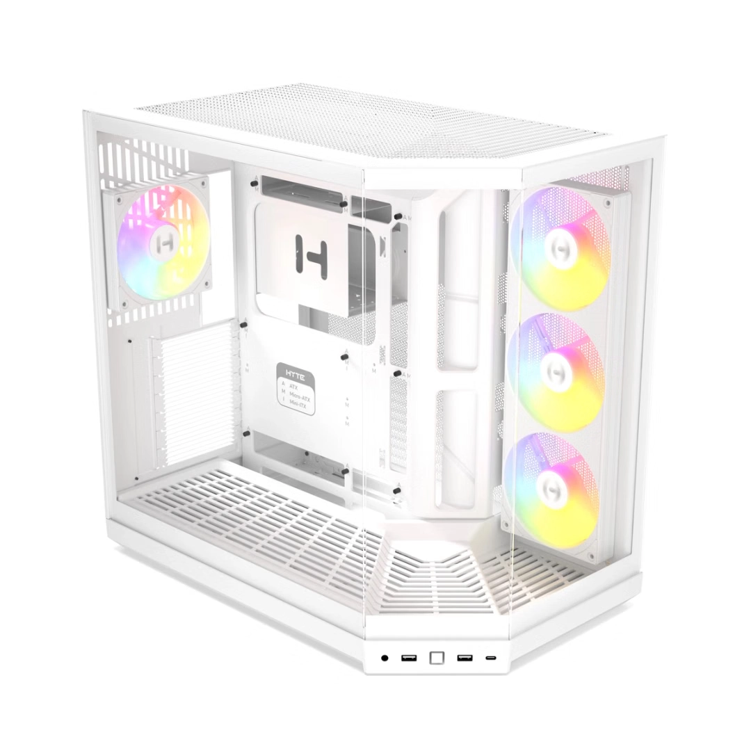 HYTE Y50 RGB ATX CASE SNOW WHITE thumbnail 2