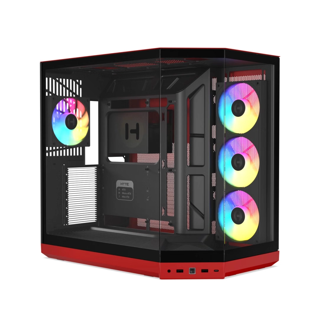HYTE Y50 RGB ATX CASE BLACK CHERRY