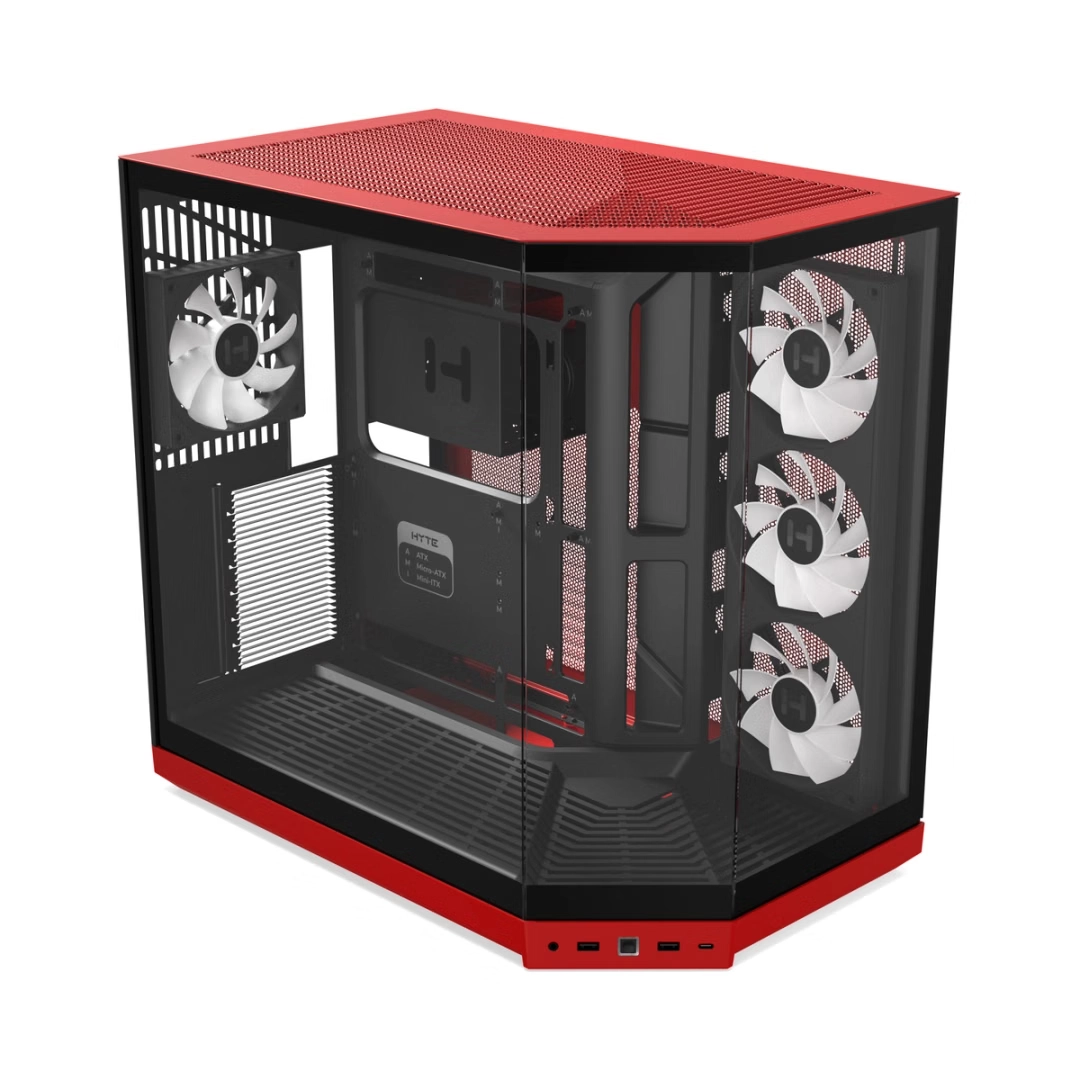HYTE Y50 RGB ATX CASE BLACK CHERRY thumbnail 10