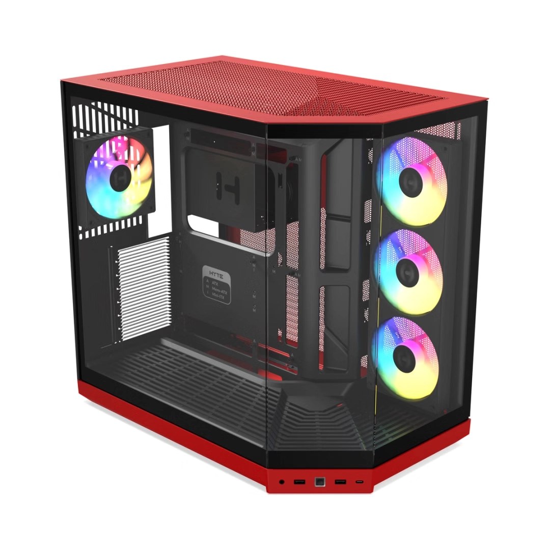 HYTE Y50 RGB ATX CASE BLACK CHERRY thumbnail 2