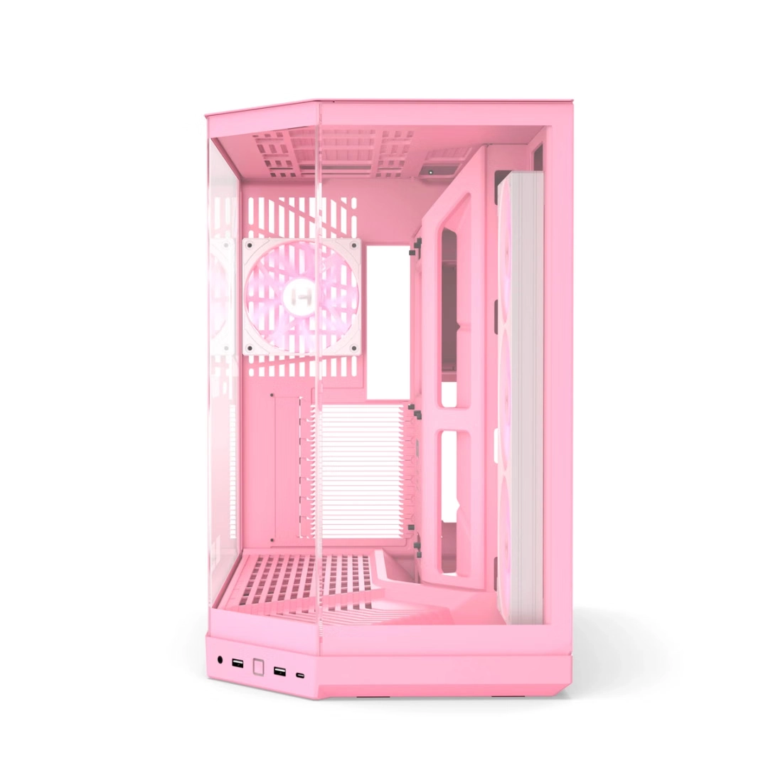 HYTE Y50 RGB ATX CASE STRAWBERRY MILK thumbnail 3