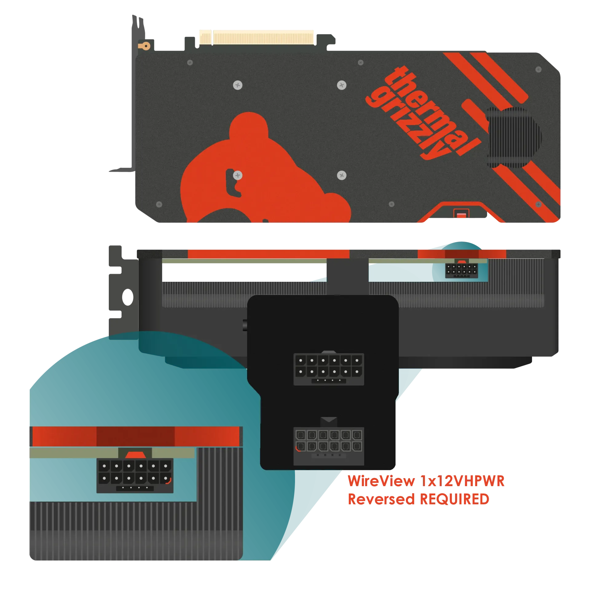 THERMAL GRIZZLY WireView GPU 1x12VHPWR Reversed thumbnail 3