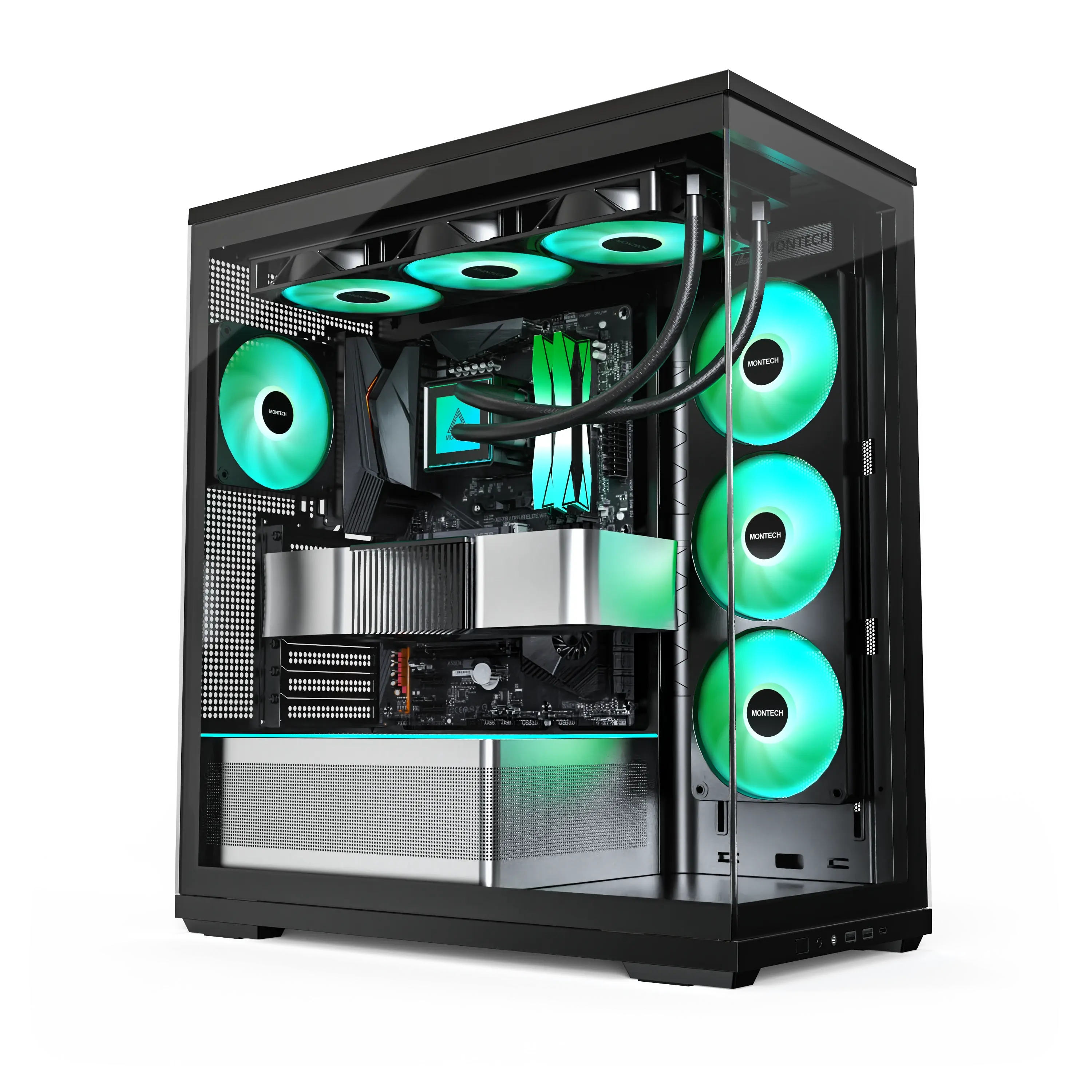 MONTECH TG3 ATX CASE BLACK thumbnail 3